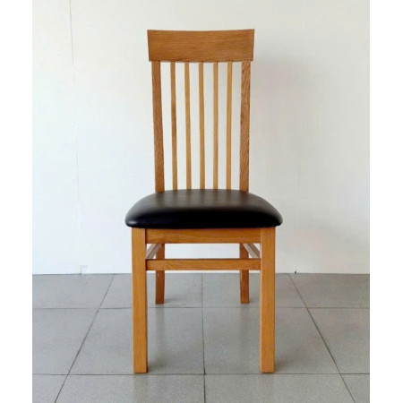 ChunKy Oak : Bàn Ăn 1m6 + 8 Ghế ( 5 Nan - Mặt Nệm )